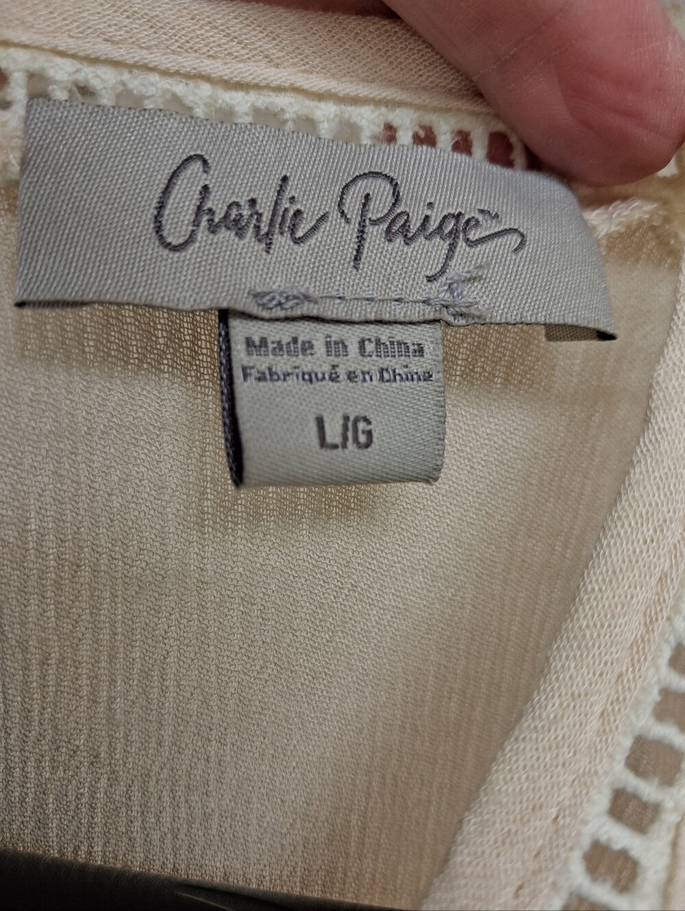 Womens Blouse Cream Tassel Detail Long Sleeve Top - Picture 2 of 8